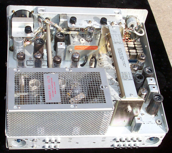 Top inside of KWM-2 Transceiver