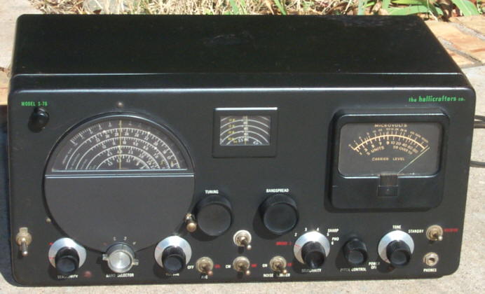 Front of Hallicrafters S-76 Receiver