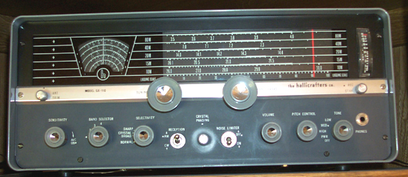 Front of SX-110 Receiver